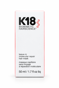 K18 hair mask, K18 leave-in treatment, K18 molecular repair mask, K18PEPTIDE hair treatment, damaged hair repair, leave-in hair mask, hair strengthening treatment