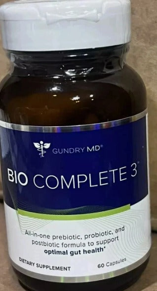 Bio Complete Prebiotic Probiotic Postbiotic Supplement – 60 Capsules