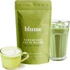 Blume Superfood Matcha Coconut Latte Powder 3.5 oz (100 g) – Organic Green Tea Superfood Blend