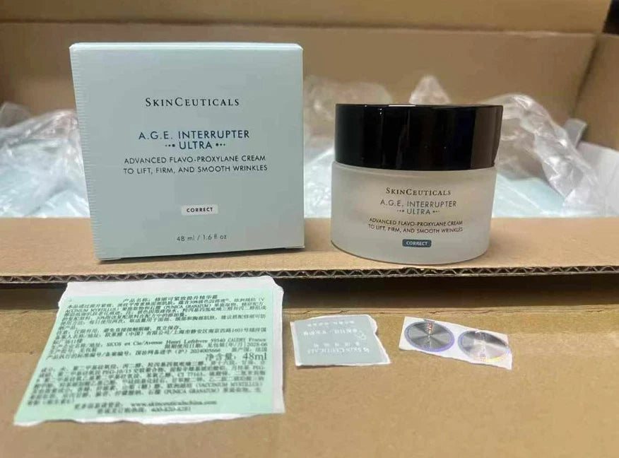 SkinCeuticals A.G.E. Interrupter Ultra, SkinCeuticals A.G.E. Interrupter Ultra 48ml, SkinCeuticals anti aging cream, A.G.E. Interrupter Ultra cream, anti aging face cream, wrinkle cream, fine lines cream, facial moisturizer, anti aging moisturizer, firming face cream, hydrating face cream, mature skin moisturizer, luxury skincare, SkinCeuticals skincare, 48ml face cream, 1.6 oz anti aging cream