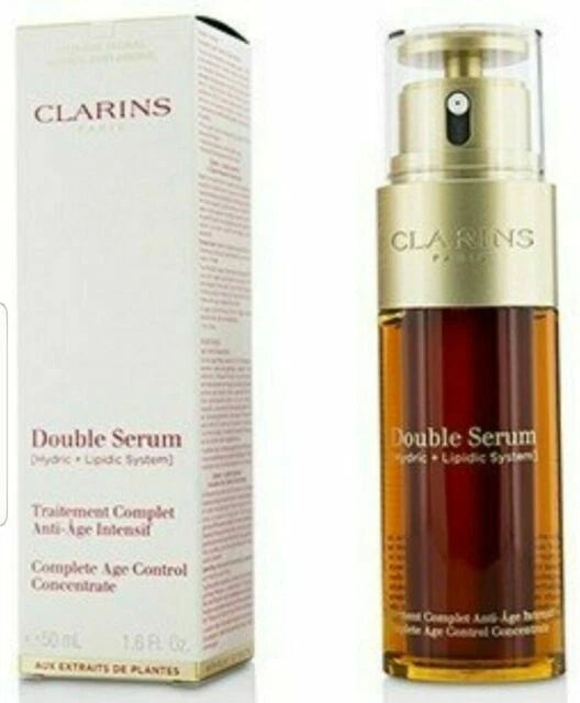 Clarins Double Serum Anti-Aging & Anti-Wrinkle Face Serum 1.6 oz / 50 ml